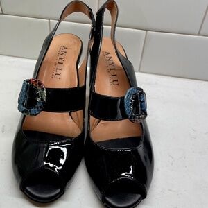 Anyi Lu Black Patent Leather size 36/6